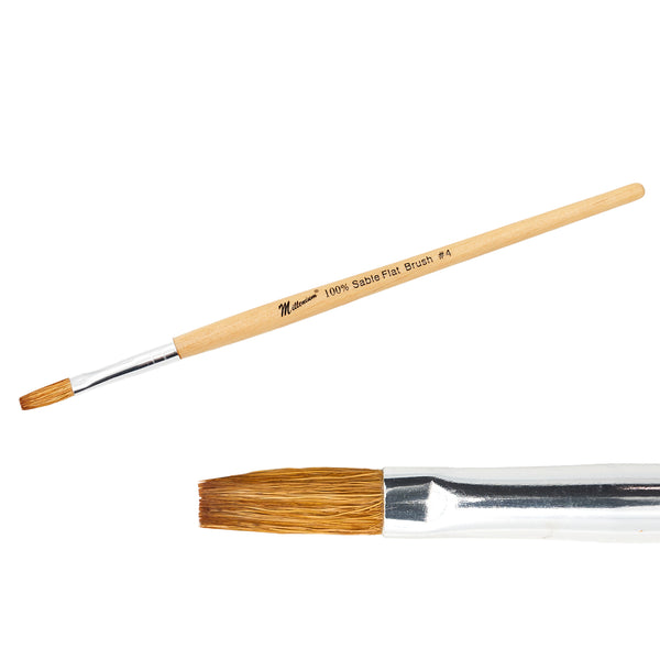 000 Sable Flat Brush #4