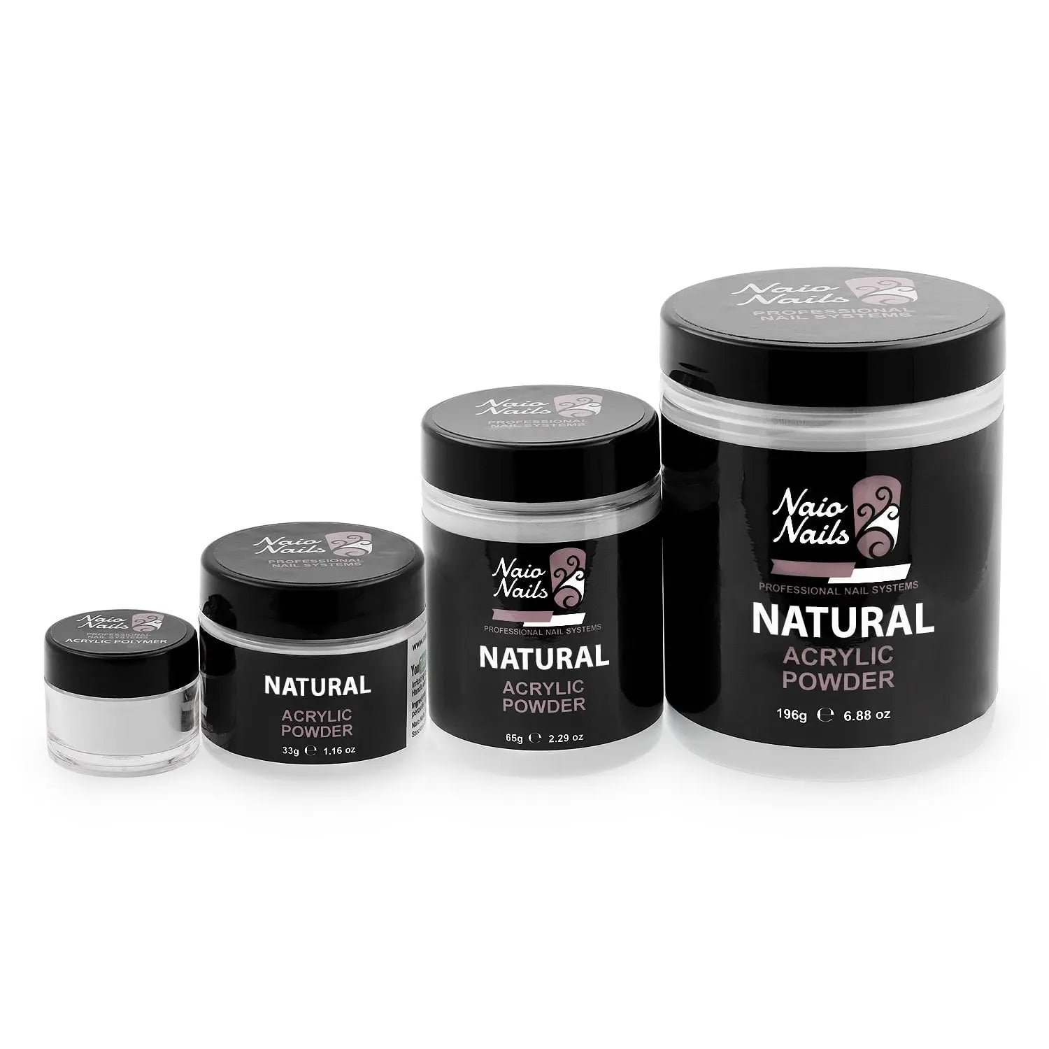 Natural Acrylic Powder 12g - 195g   Naio Nails