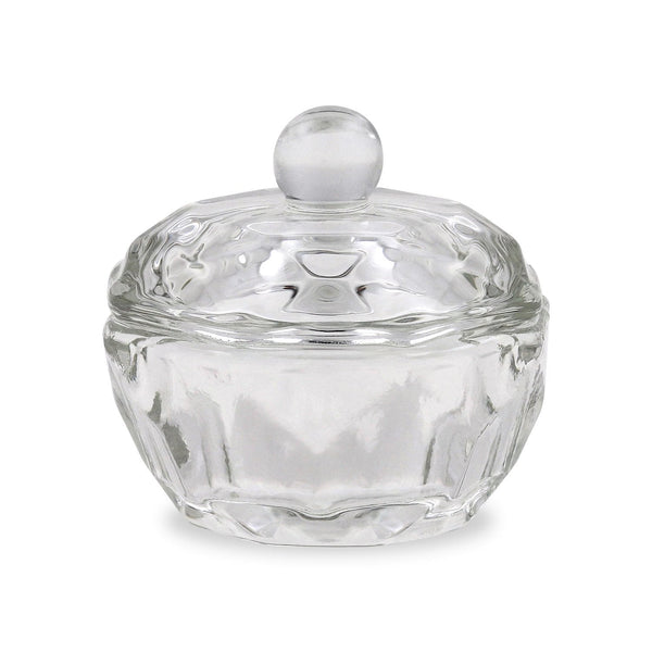 Crystal / Glass Dappen Dish & Lid - Circular Shape