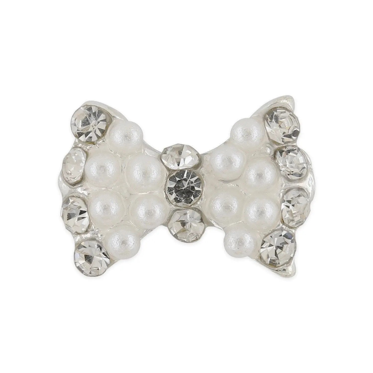 Pot of 10 Charms - Pearl Bow   Naio Nails