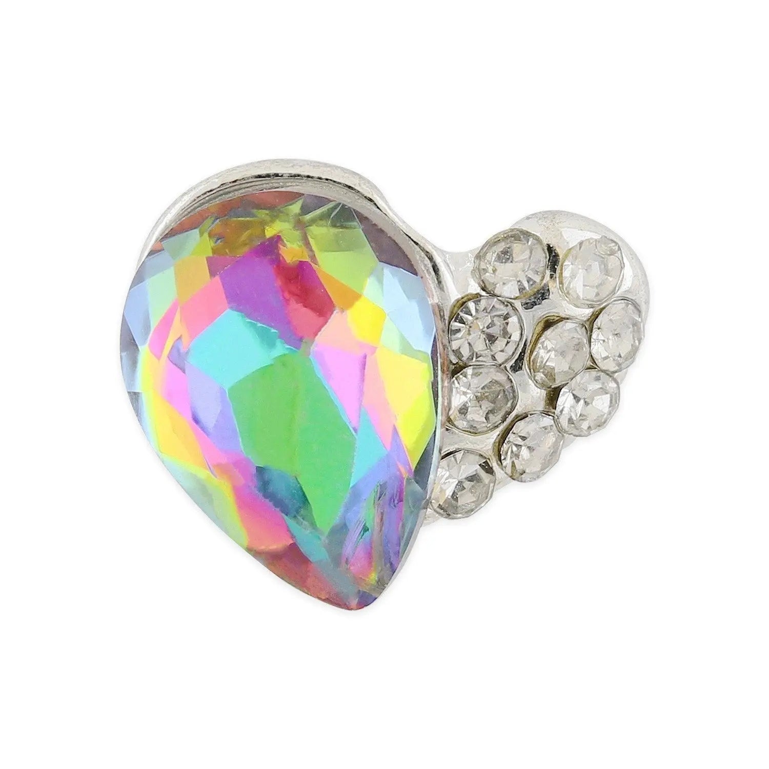 Pot of 10 Charms - Multi-colour Heart   Naio Nails