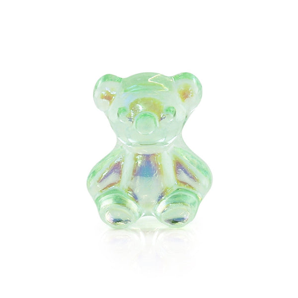 Pot of 5 Charms - Green Teddybear