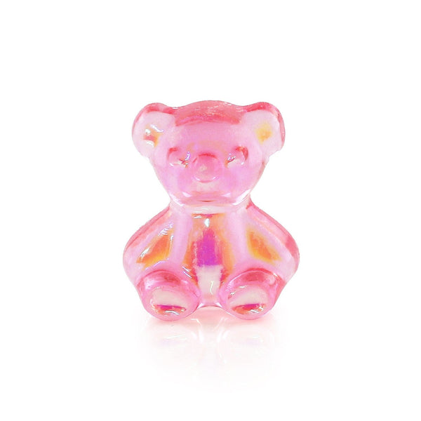 Pot van 5 Charms - Roze Teddybeer