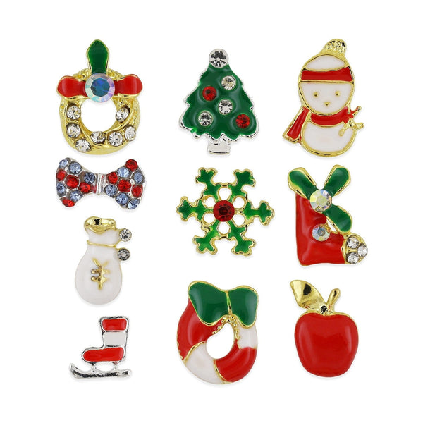 Pot of 10 Charms - Christmas Assortment - 001