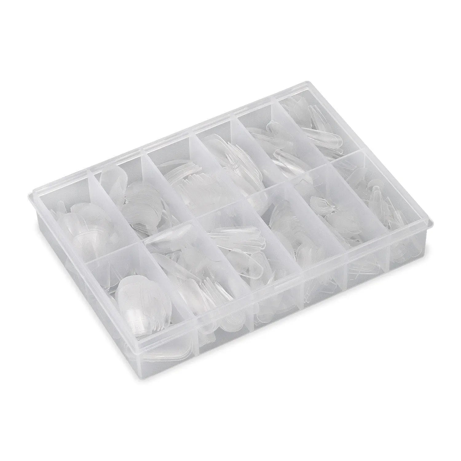 Full Cover Ballerina - Clear Nail Tips - 360 Tips   Naio Nails