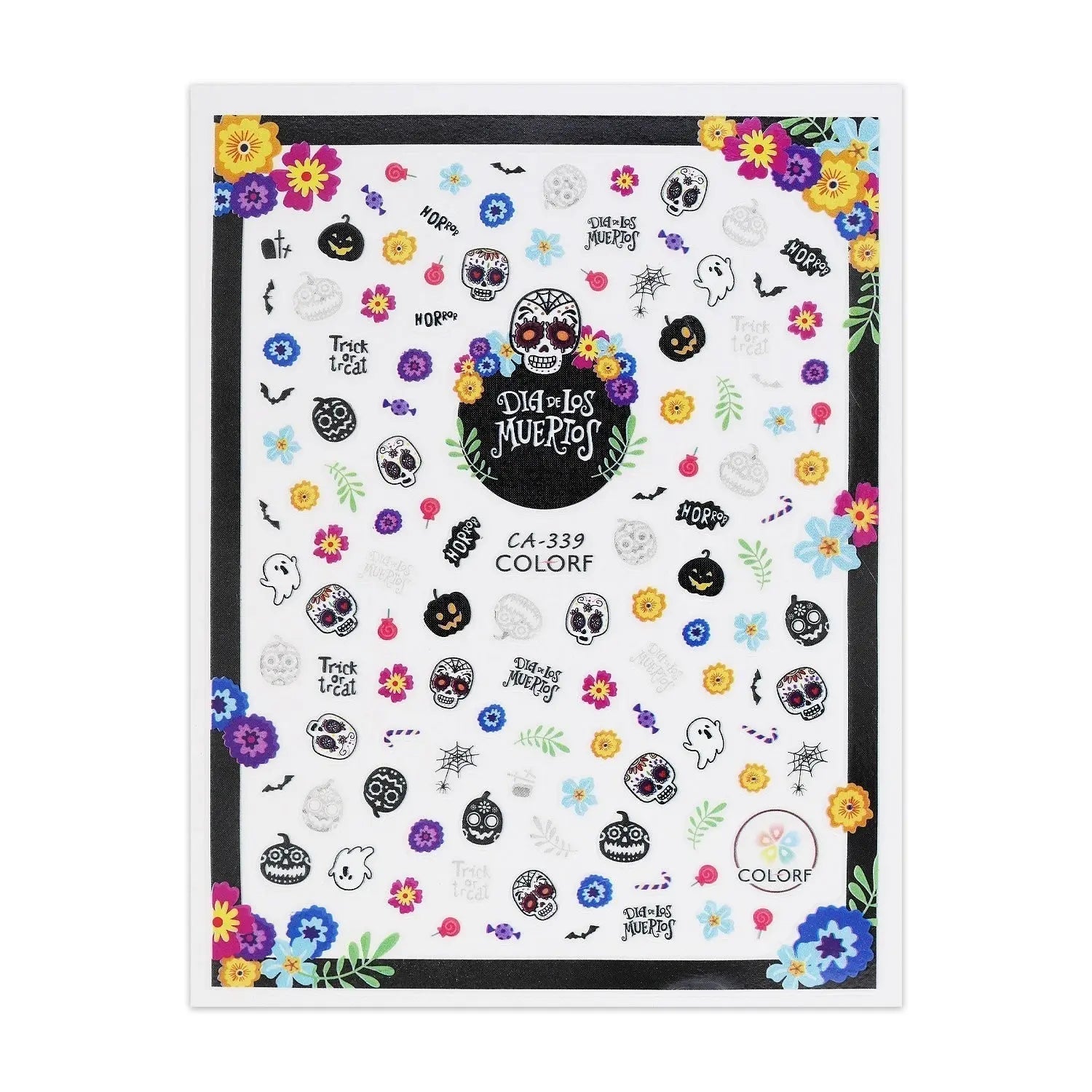 Halloween Stickers - Day of the Dead   Naio Nails