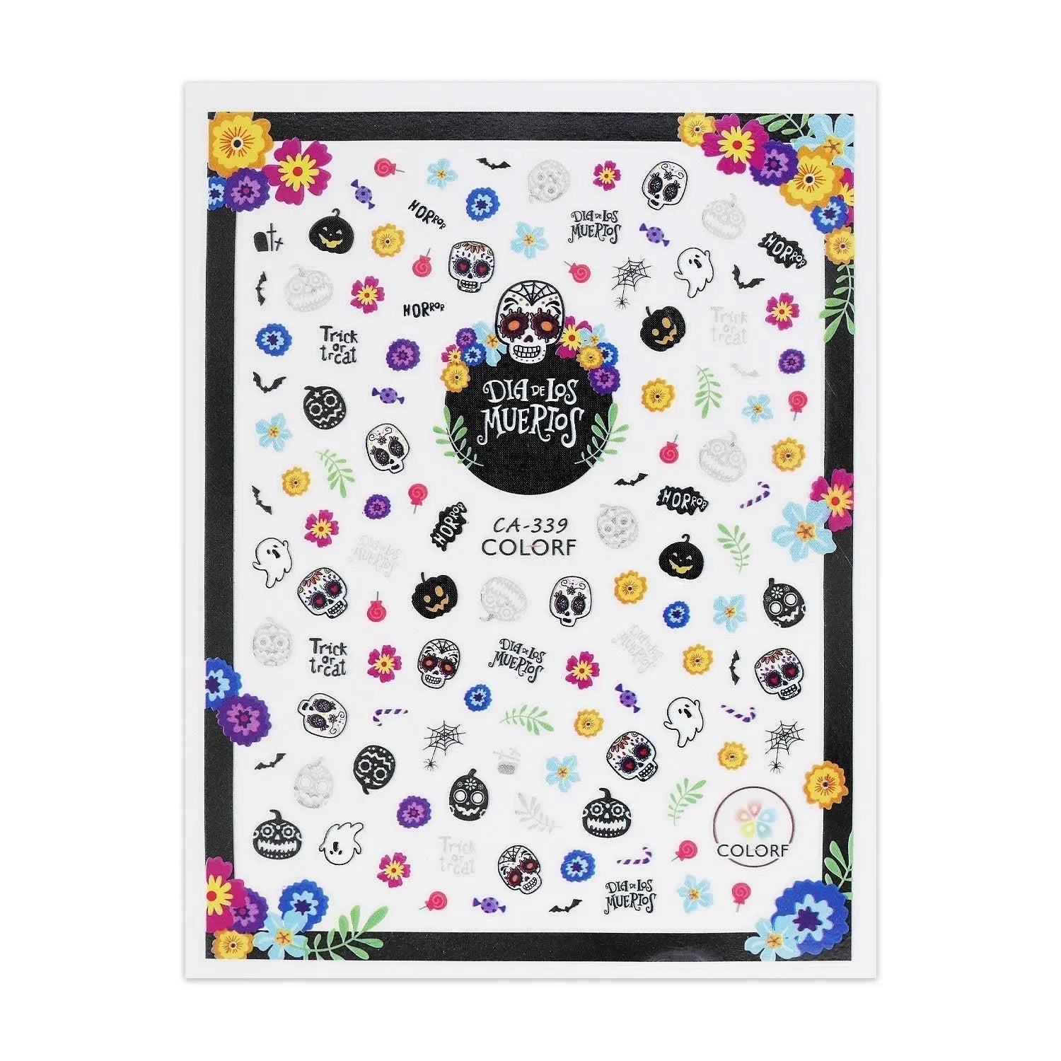 Halloween Stickers - Day of the Dead   Naio Nails