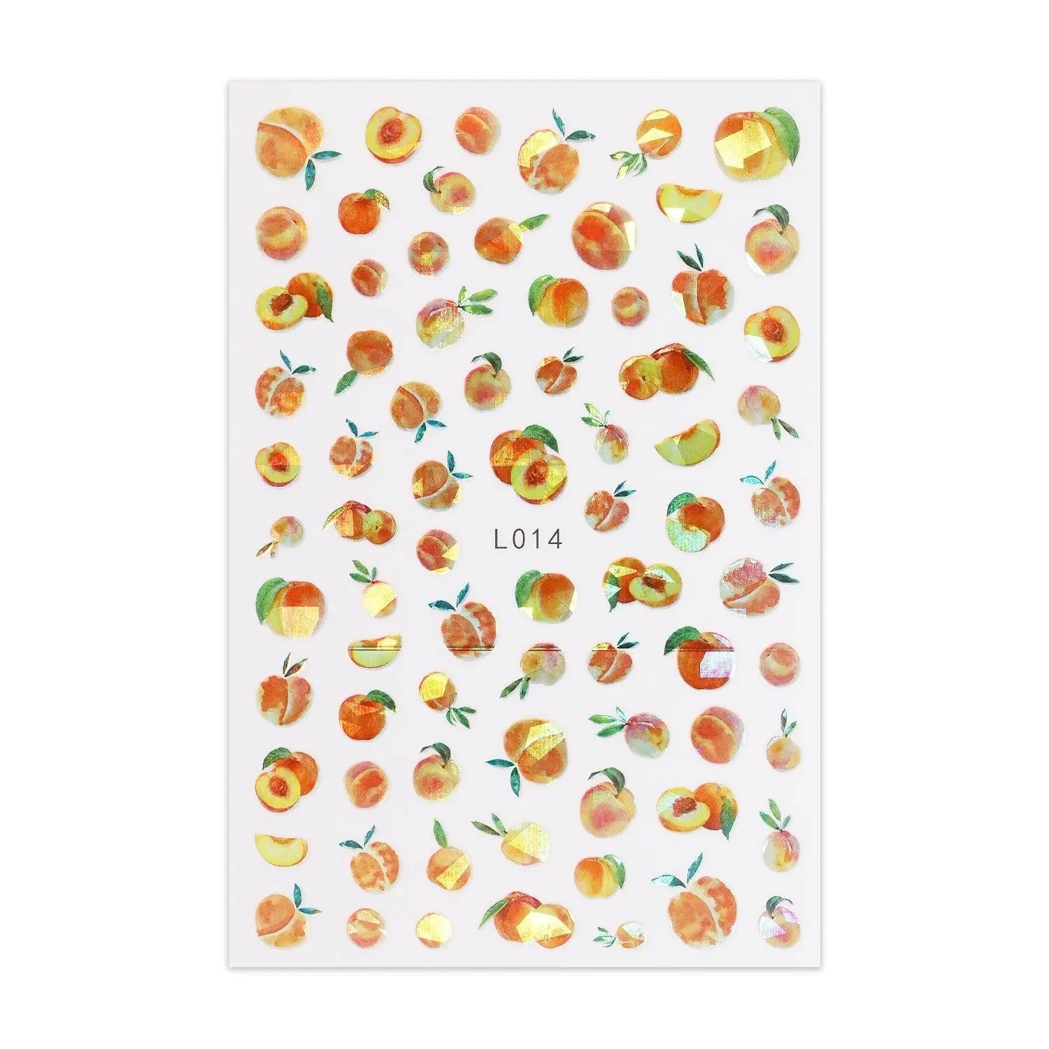 Metallic Sticker Sheet - Peaches   Naio Nails