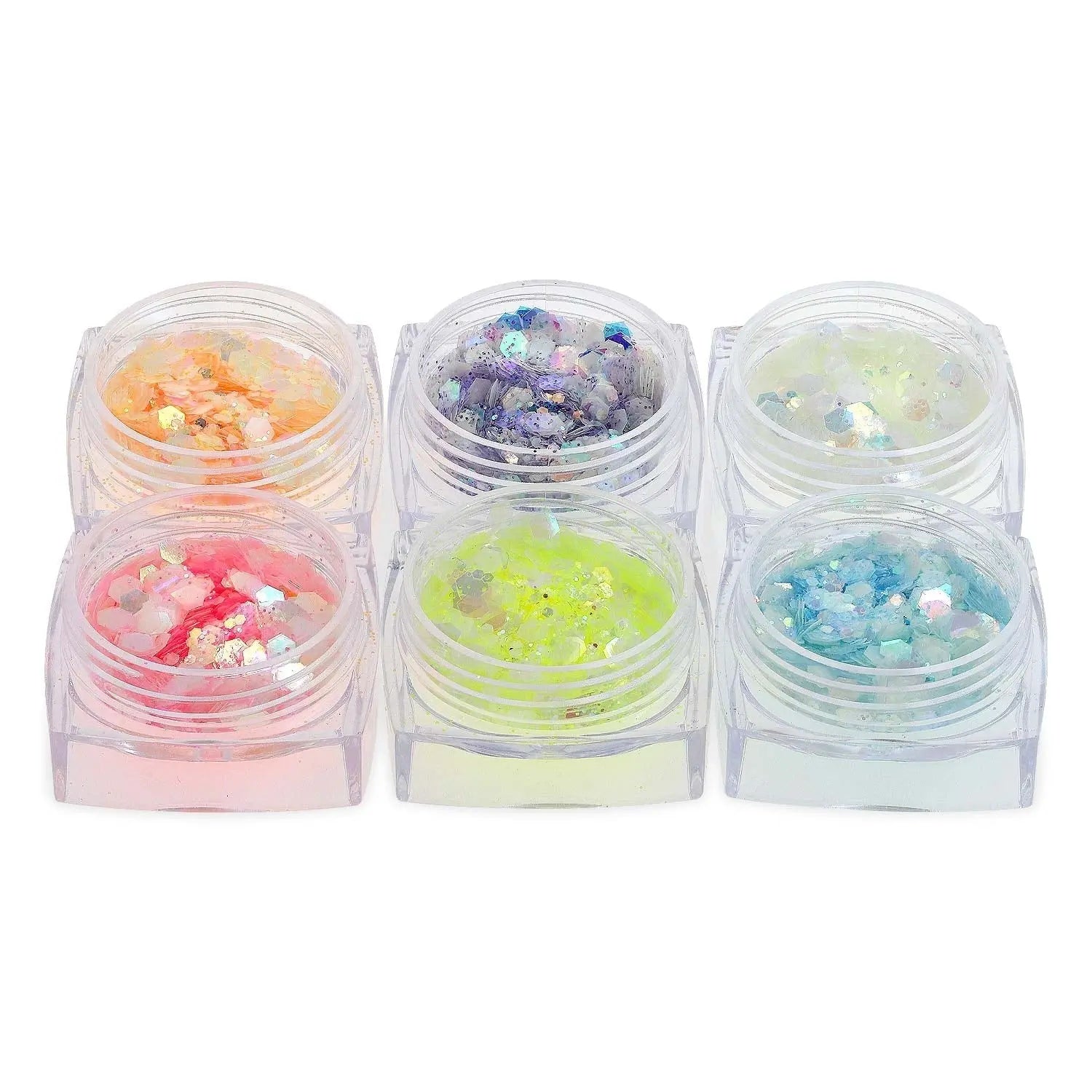 Glow in the Dark Glitter Set - NGS-017   Naio Nails