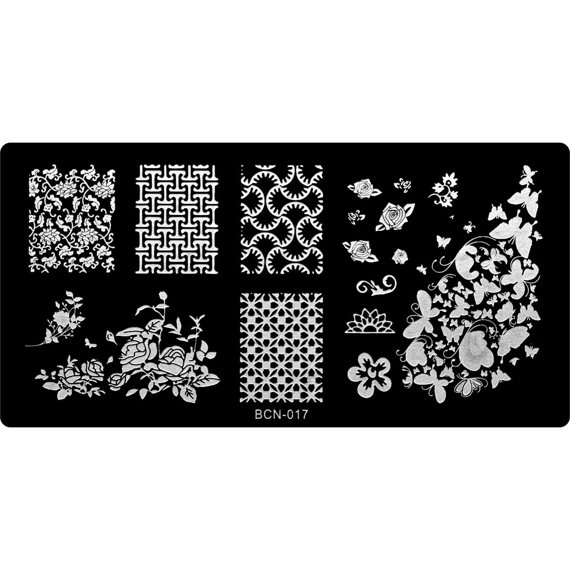 Stamping Plate - BCN-017   Naio Nails