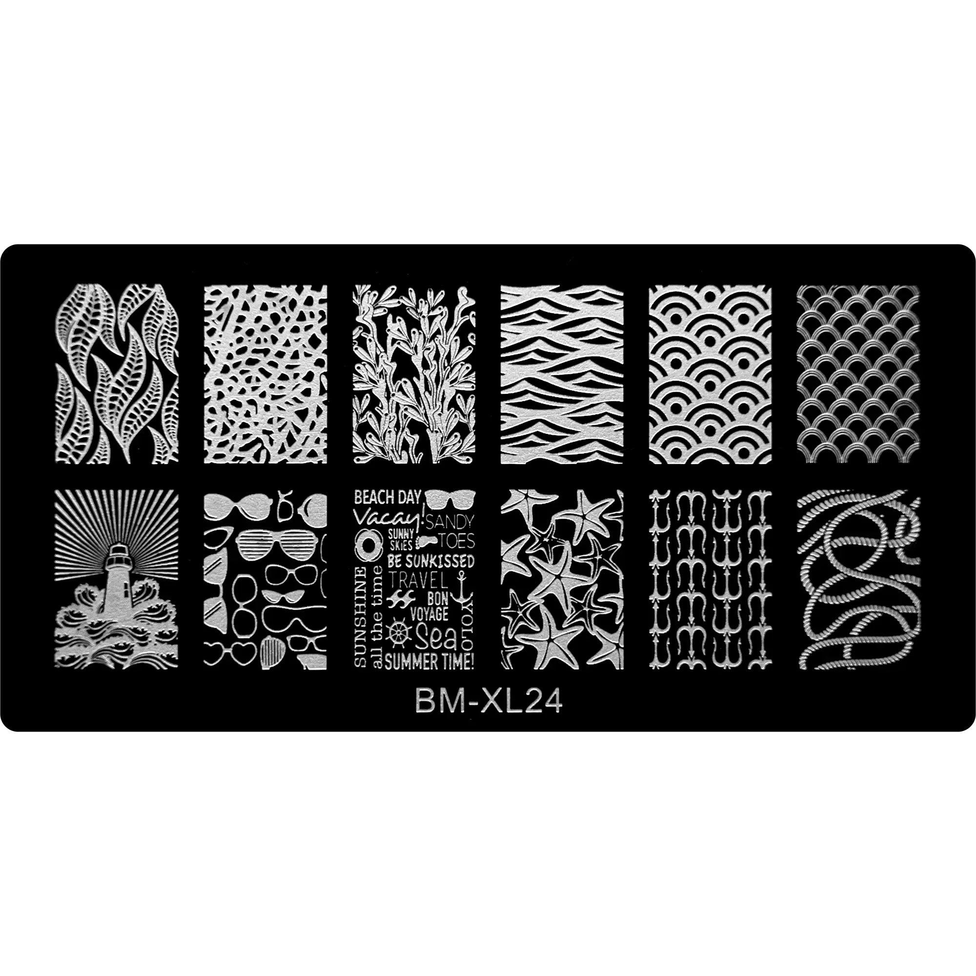 Stamping Plate - BM-XL24   Naio Nails