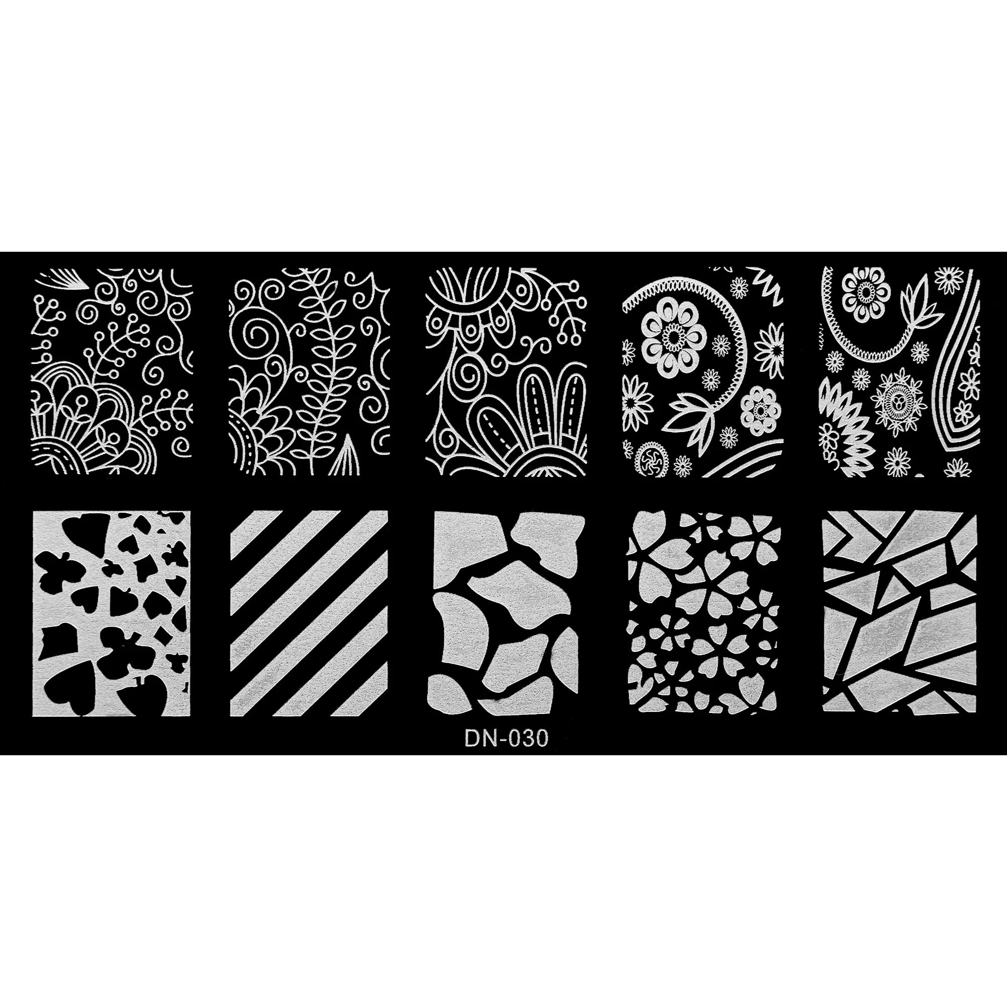 Stamping Plate - DN-030   Naio Nails