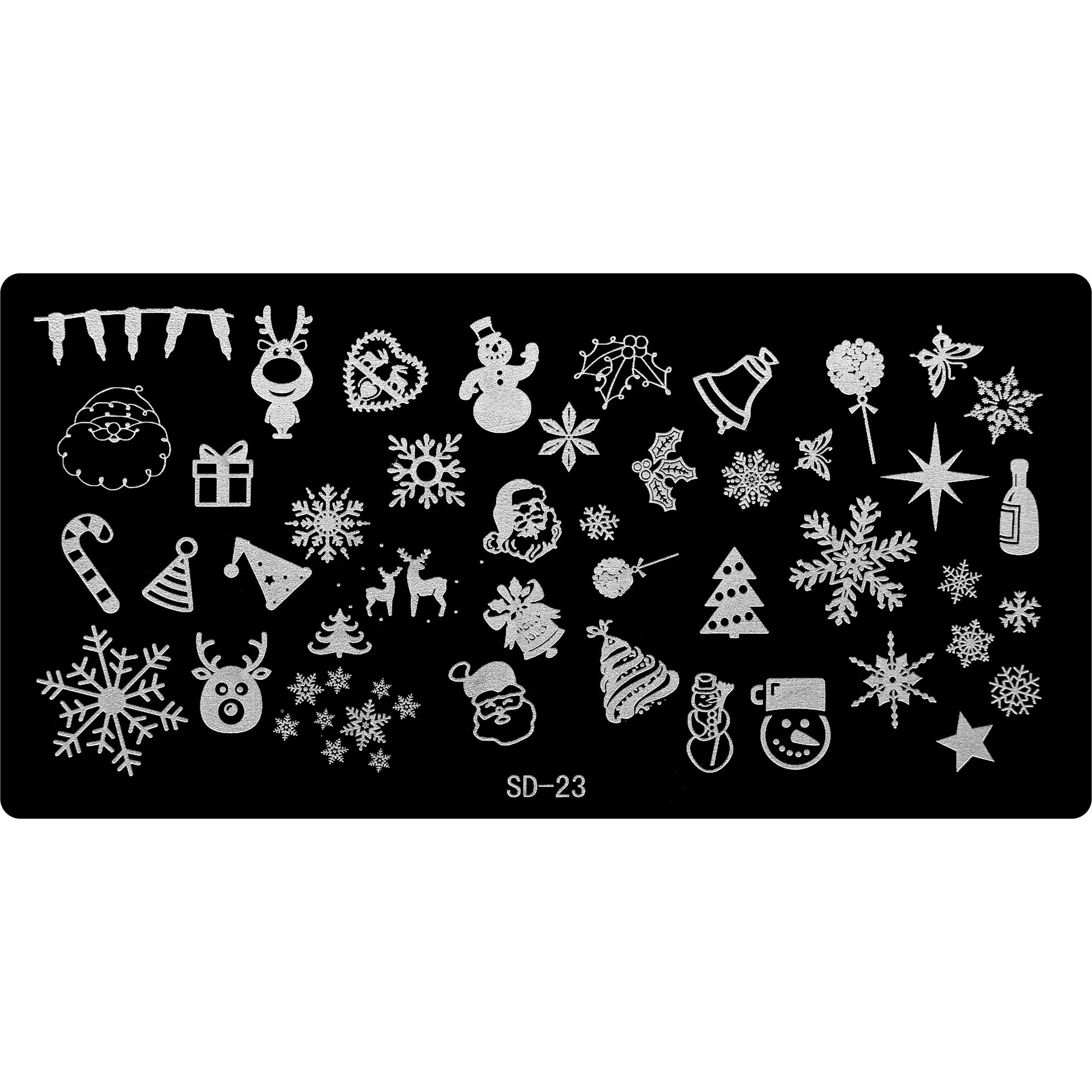 Stamping Plate - SD-023   Naio Nails