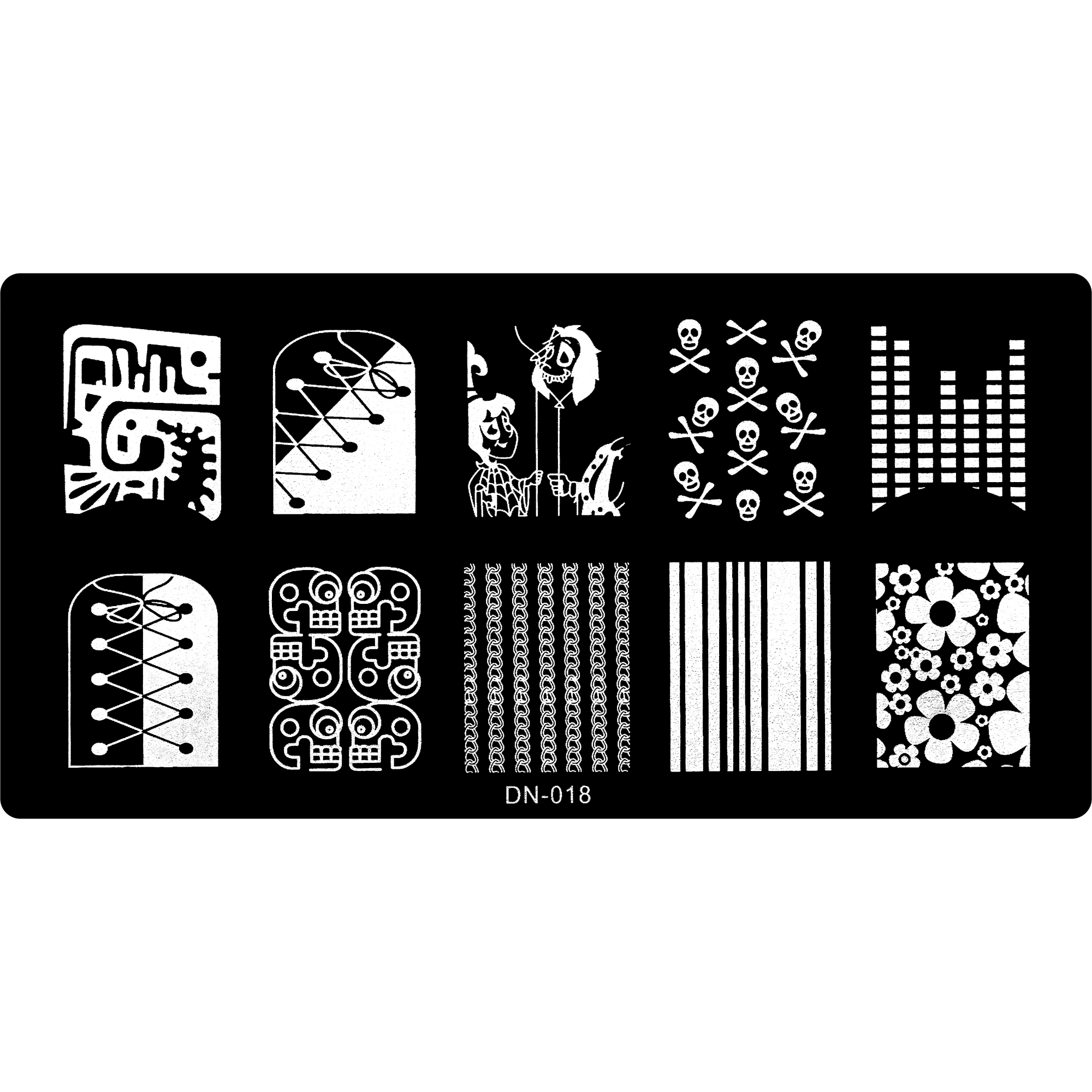Stamping Plate - DN-018   Naio Nails
