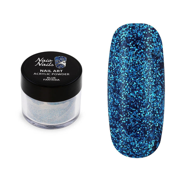 Blauwe Fantasia Glitter Acryl Poeder - 12g