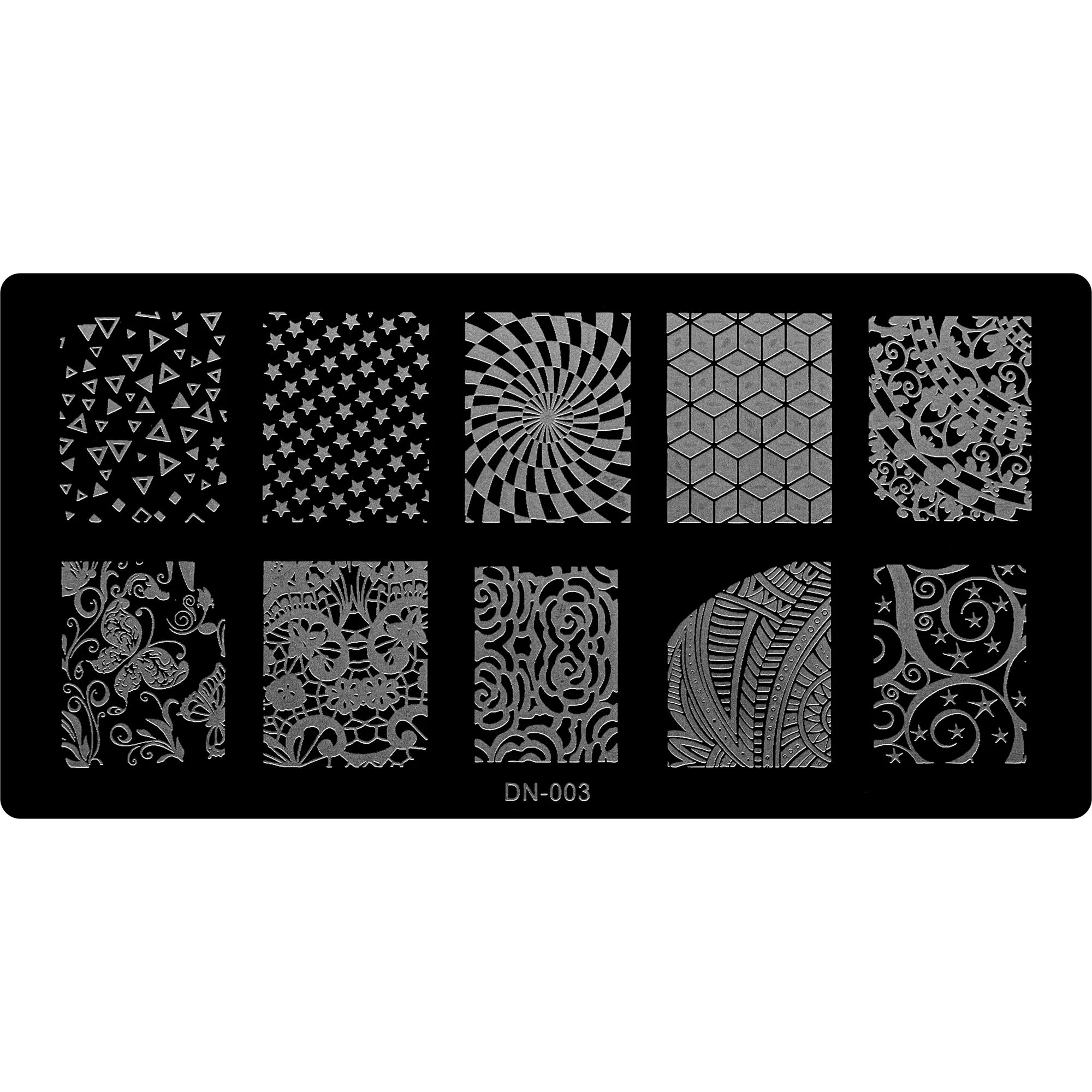 Stamping Plate - DN-003   Naio Nails