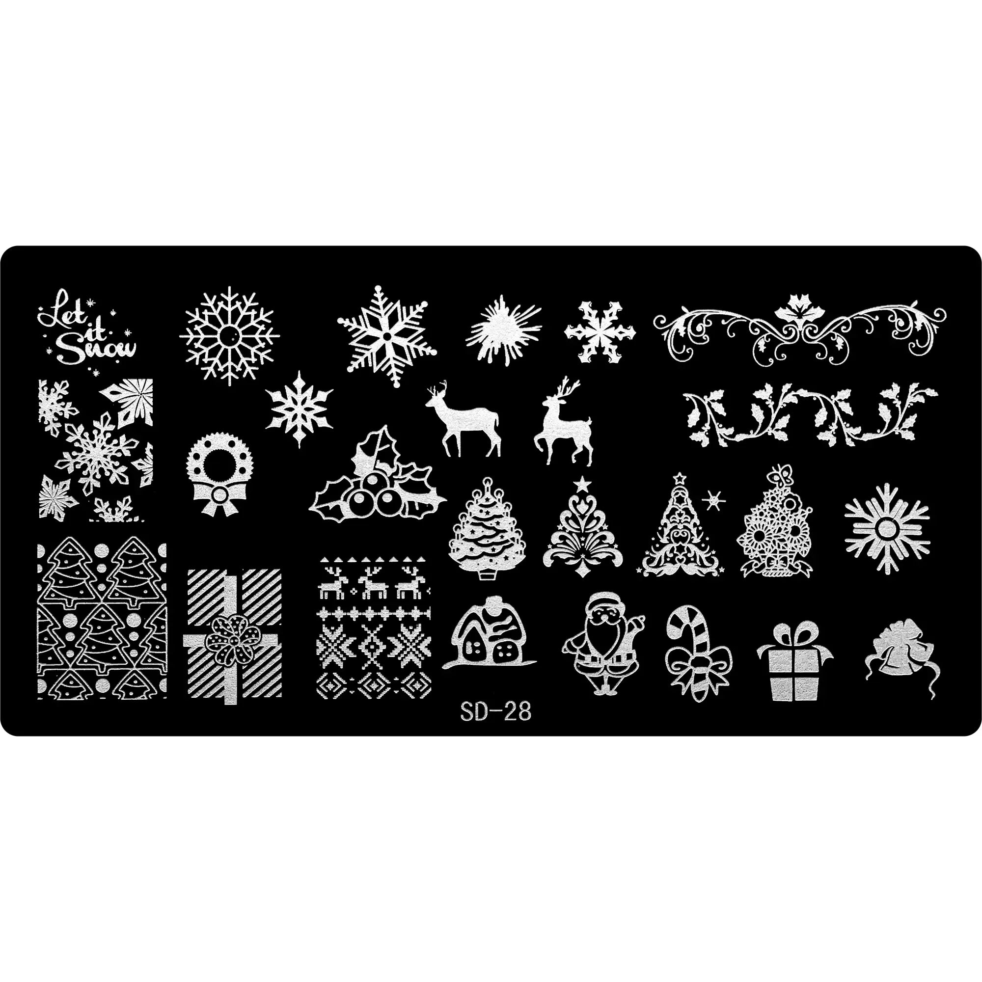 Stamping Plate - SD-028   Naio Nails