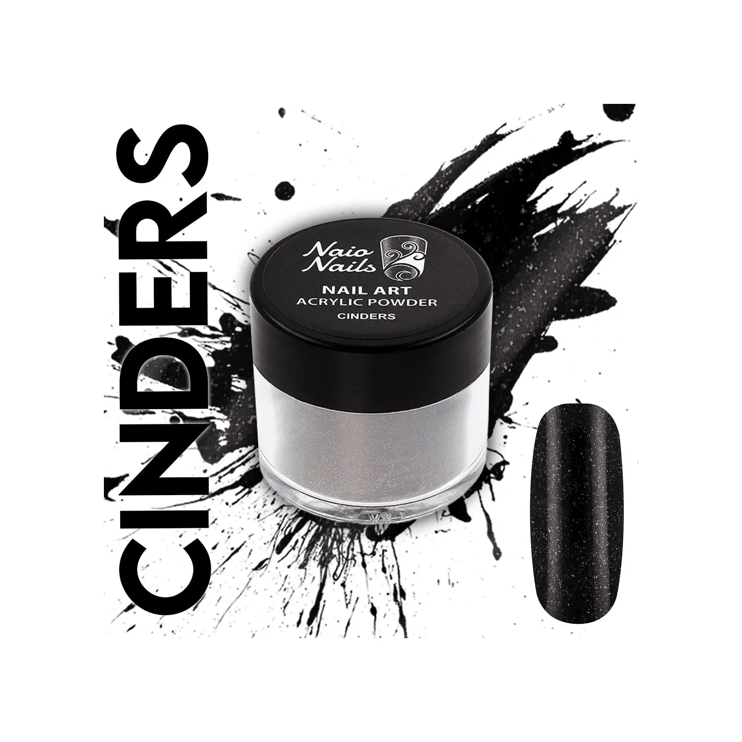 Cinders Acrylic Powder - 12g   Naio Nails