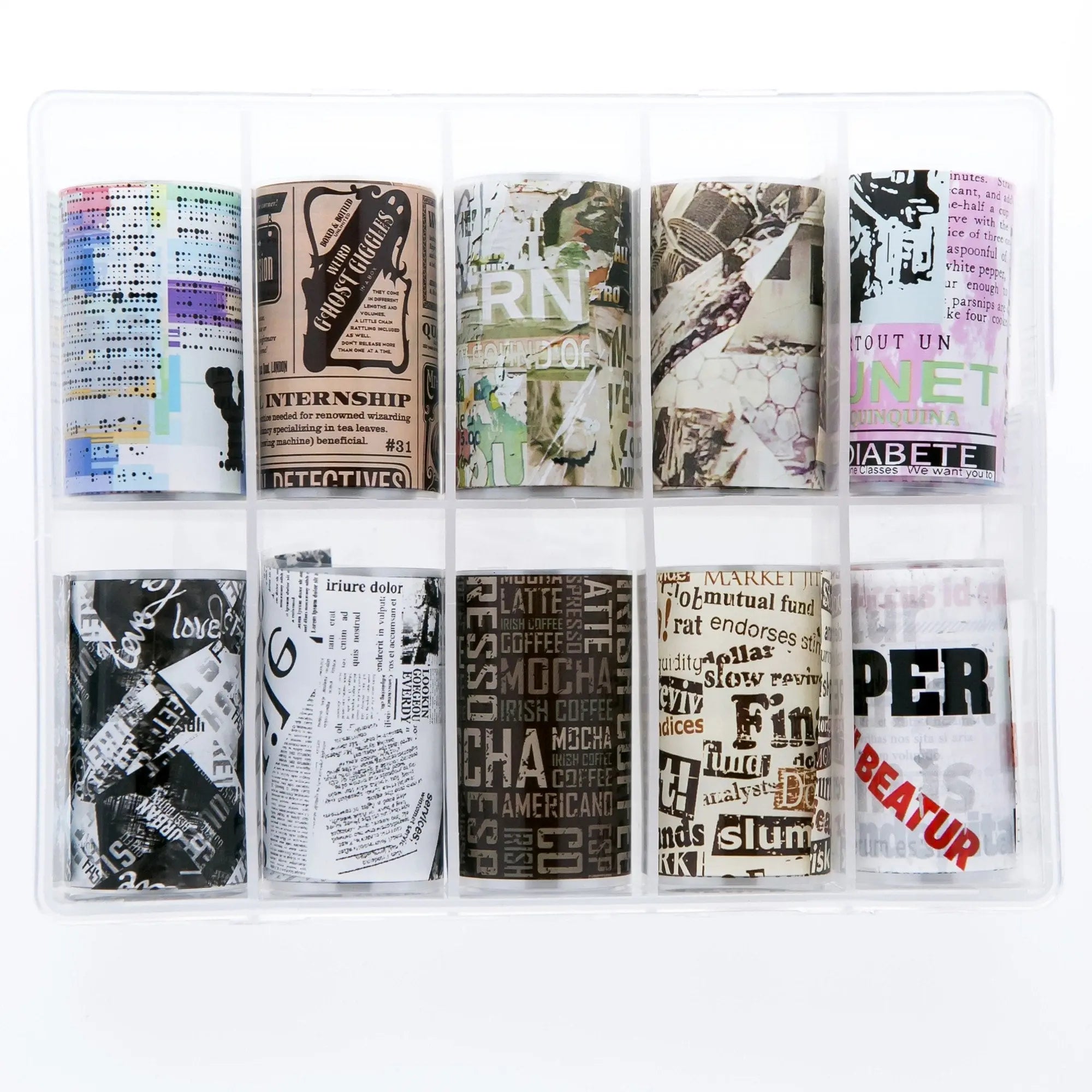 TFS-29 Collage Effect Set of Foils   Naio Nails
