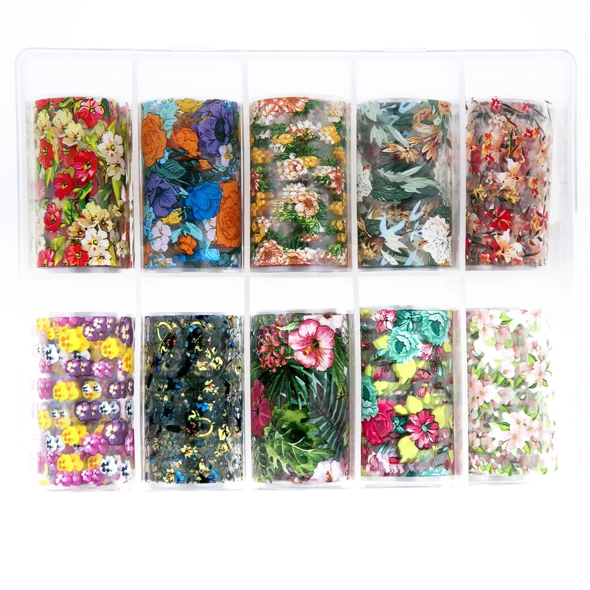TFS-71 Floral Set of Foils Six   Naio Nails