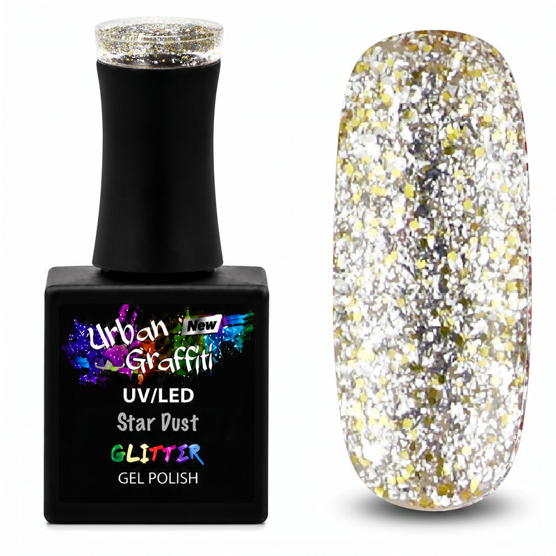Star Dust - UGGP-A0906 Smalto Gel Glitter Argento e Oro Urban Graffiti 15ml
