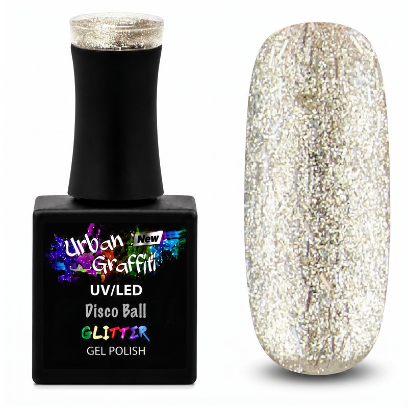 Disco Ball - UGGP-A0922 Smalto Gel Glitter Argento Urban Graffiti 15ml