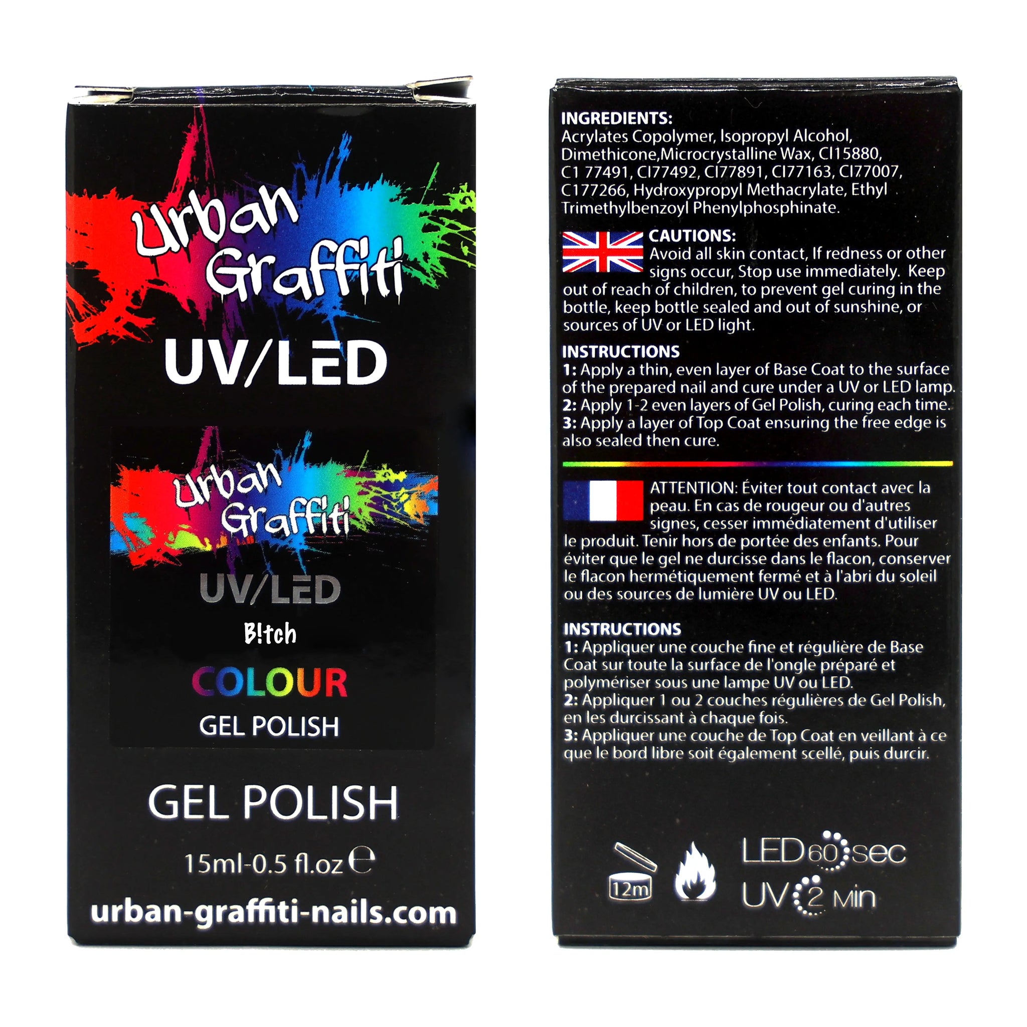 B!tch - UGGP-A0715 Urban Graffiti Gel Polish 15ml   Naio Nails