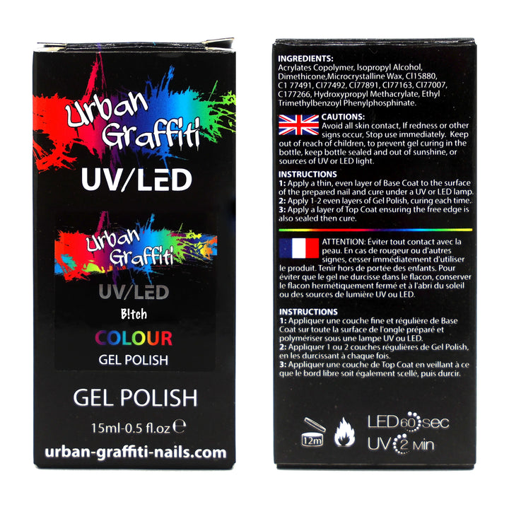 B!tch - UGGP-A0715 Urban Graffiti Gel Polish 15ml   Naio Nails
