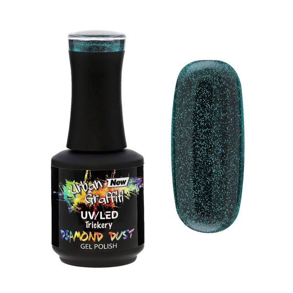 Trickery - UGGP-DD006 - Green Glitter - Urban Graffiti Gel Polish 15ml