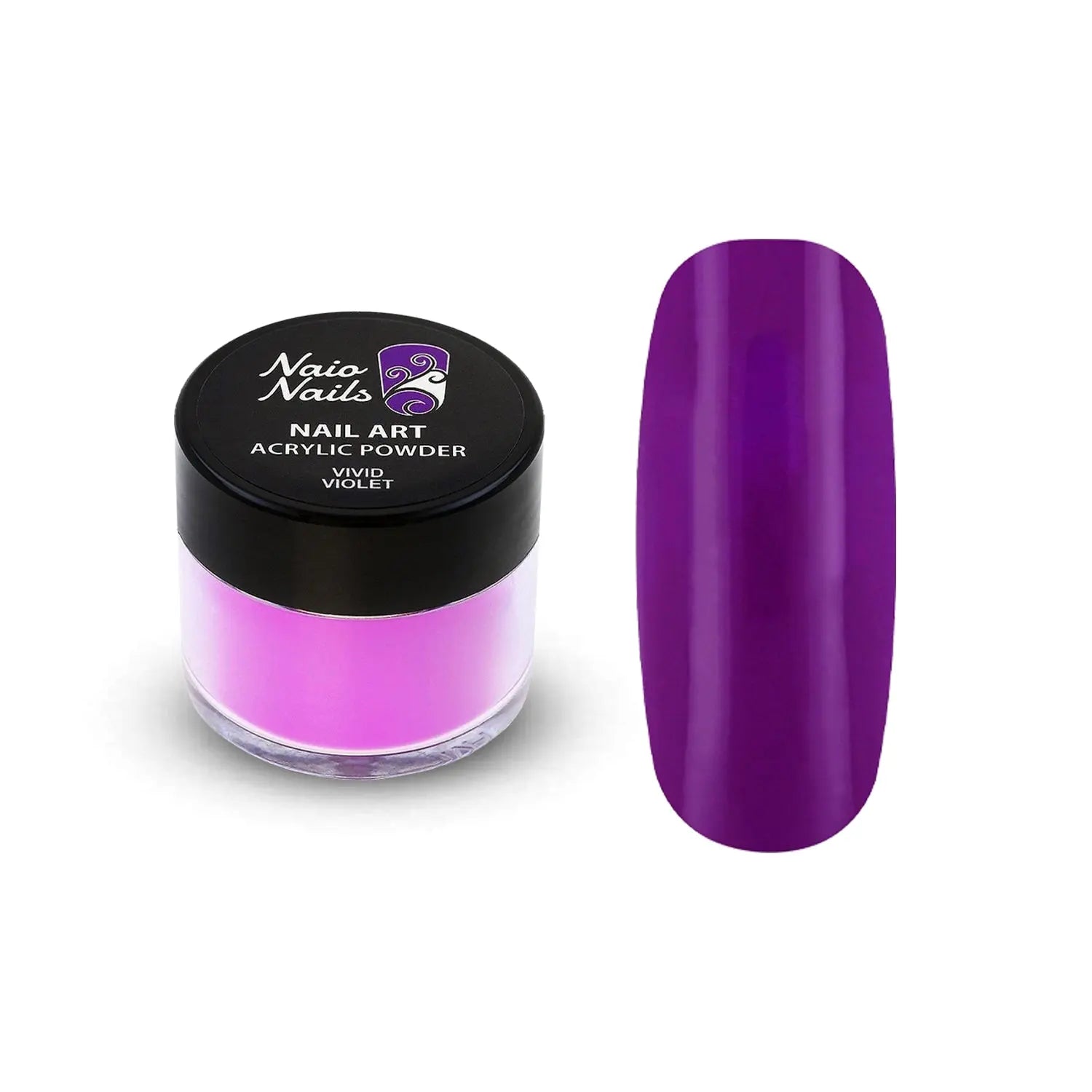 Vivid Violet Ultra Neon Acrylic Powder - 12g   Naio Nails