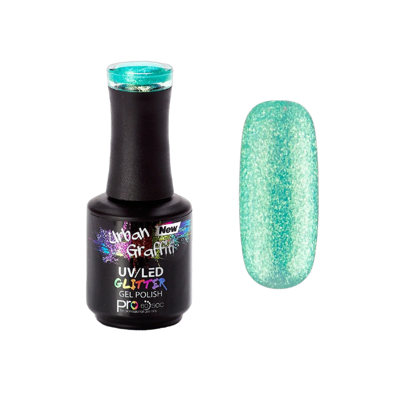 Mermaid Scales - UGGP-A0920 Urban Graffiti - Ocean Green Gel Polish 15ml