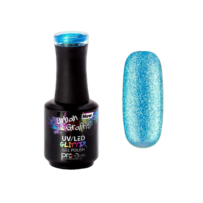 Mermaid Tears - UGGP-A0921 Urban Graffiti Aqua Glitter Gel Polish 15ml