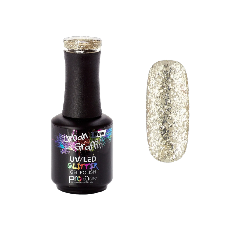 Midas Touch - UGGP-A0914 Urban Graffiti Gouden Glitter Gel Nagellak 15ml