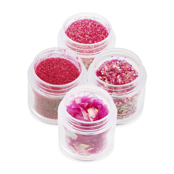 Paillettes pour ongles ondulées framboise - C39